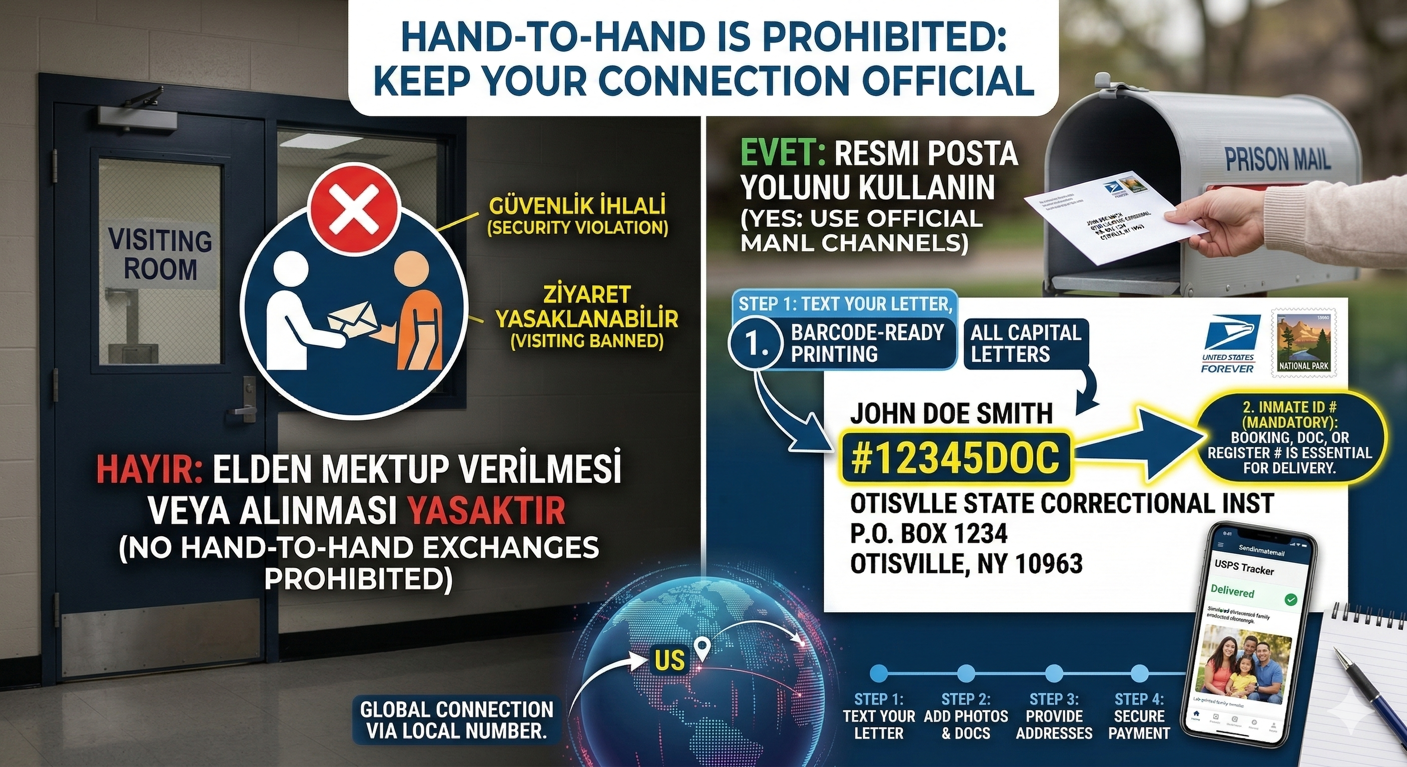 Can I Hand-Deliver or Receive Letters During a Visit? (Visiting Room Rules)