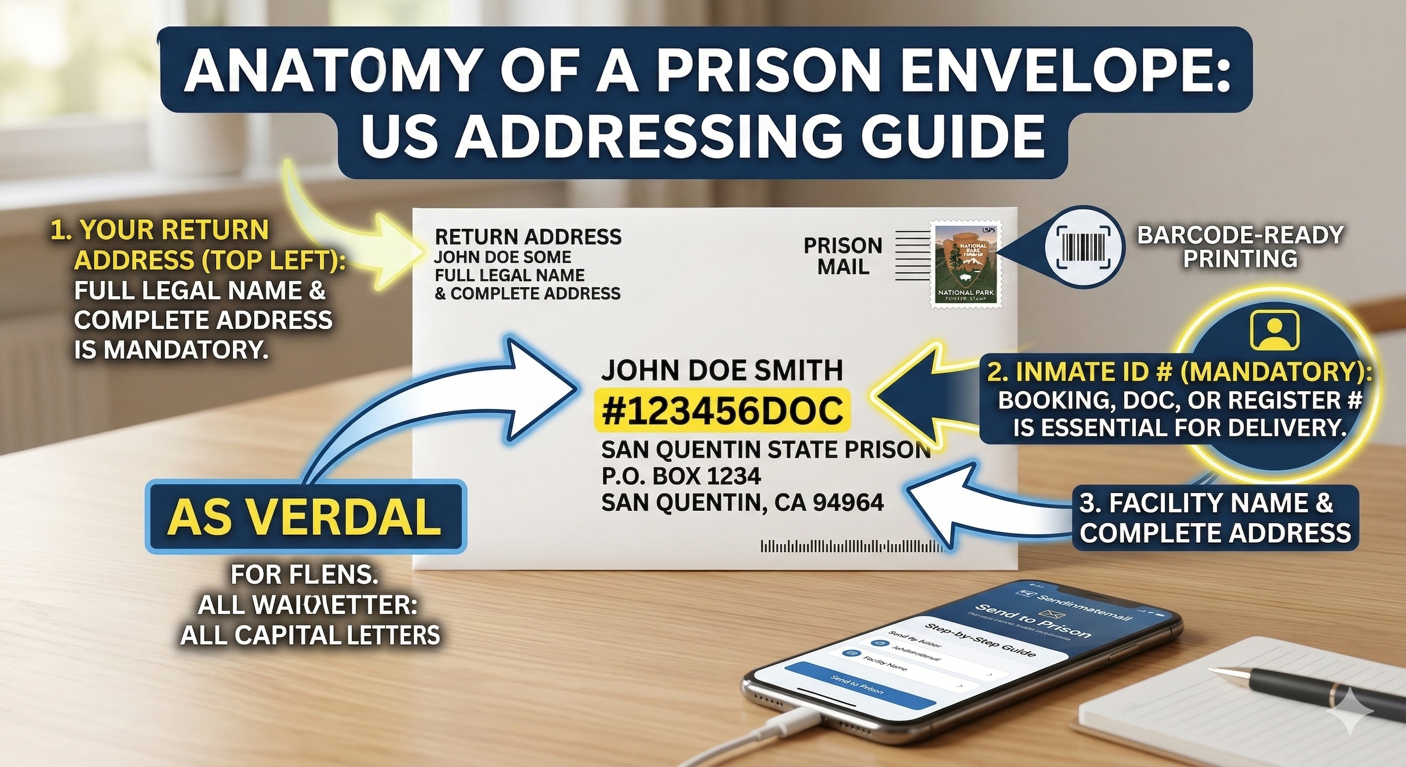 How to Address an Envelope for an Inmate: A Step-by-Step Guide