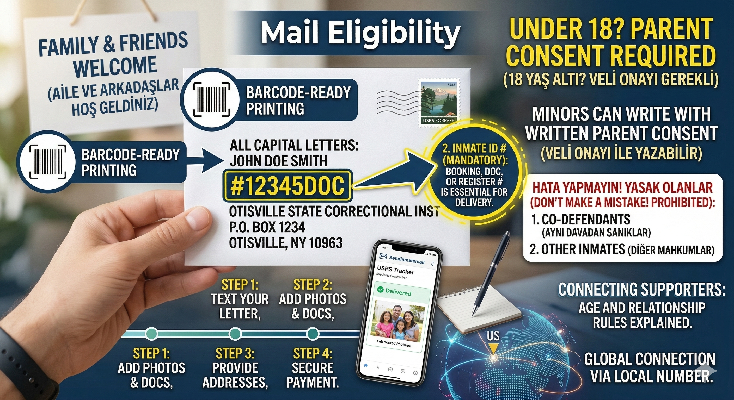 Who Can Send Letters to Inmates? (Age Limits & Relationship Rules)